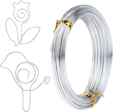 18 Gauge Aluminum Craft Wire, 1 Mm X 20 M Bendable Metal Craft Wire for Jewelry