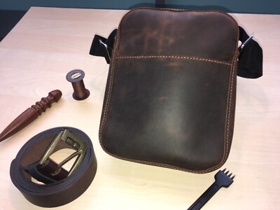 Bradley Handgefertigte Herrentasche aus Echtleder   robust, stilvoll, Premium