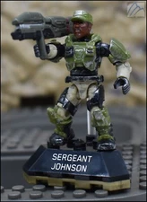 HALO MEGA CONSTRUX BLOKS SERGEANT JOHNSON MINI FIGURE HEROES SERIES 5 FFM80