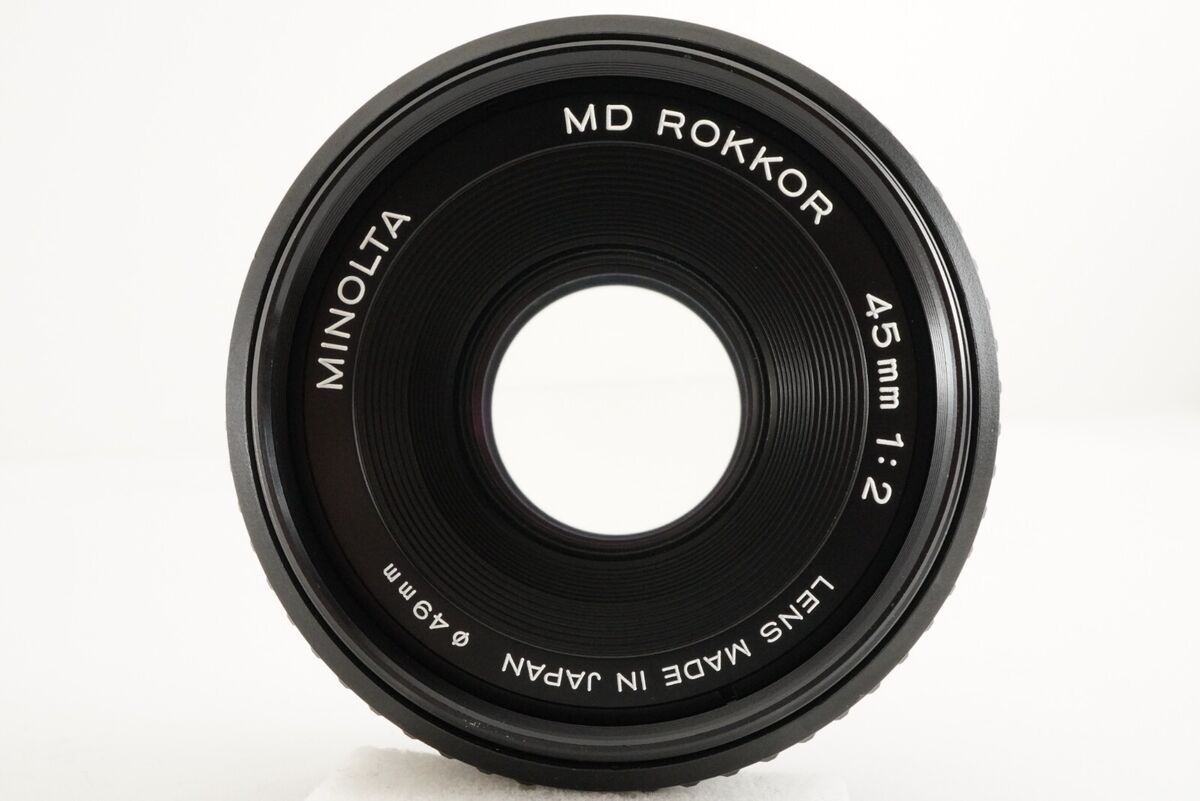 MINOLTA MD ROKKOR 45mm F2 MF Wide Angle Lens Photo tested MINOLTA MD ROKKOR 45mm F2 MF Wide Angle Lens Photo tested