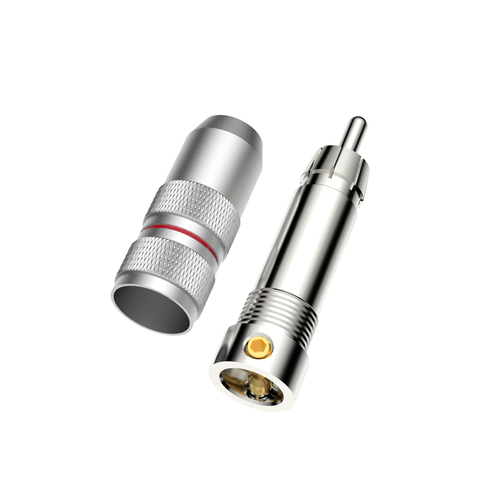 4PCS Viborg VR107R Rhodium plated Pure Copper RCA plug analogue cable Connector - Picture 3 of 22