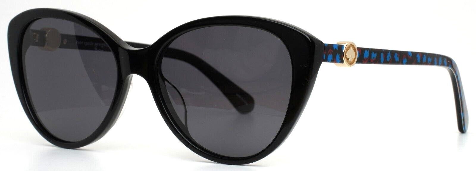 KATE SPADE Visalia/G/S 7RMM9 Black Womens Cat Eye Full Rim Sunglasses