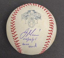 Joe Mauer Autographed & Inscribed 2005 Opening Day Game Used Baseball MLB Holo