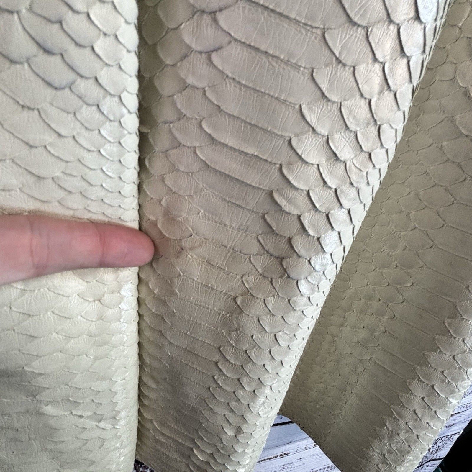 Python Embossed Vintage 60s/70s Leather Jacket M/… - image 9