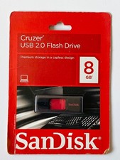 SanDisk Cruzer 8GB USB 2.0 Flash Drive New In Package