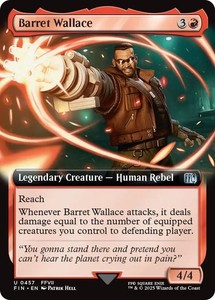 Barret Wallace (Extended Art) - Final Fantasy - Uncommon - MTG