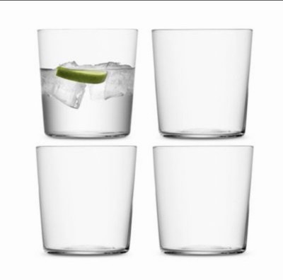LSA International Gio Glass Tumblers   Set of 6   Modern Minimalist