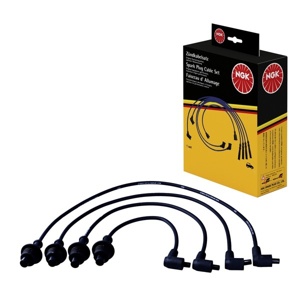 ZüNdleitungssatz 4 Kabel Schwarz NGK Aftermarket-Expertise FüR U.A. Fiat Ducato-image