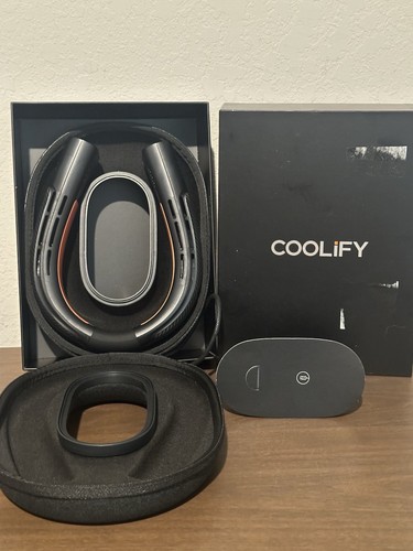 TORRAS Coolify FG1B Model Neck Air Conditioner Fan Black In Box - Picture 2 of 2