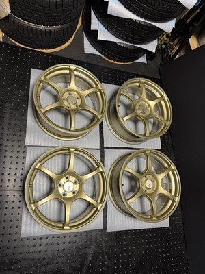 Yokohama Advan Racing Rg3 Rgiii 17 7.5J 50 Pcd100 5 Holes Many Scratched Touch P