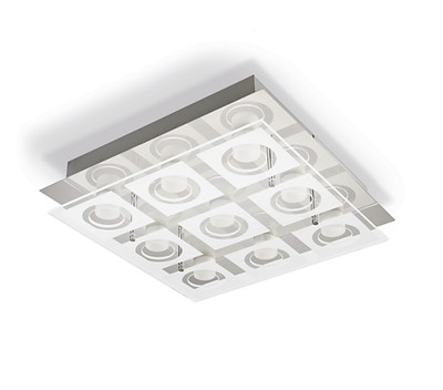 POLYGON CHROM DECKENLEUCHTE NT LED 9X5W WW 2700K 3951711P1