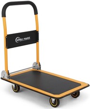 Carrito De Plataforma Plegable Con Ruedas Giratorias Estilo De Lujo Pro