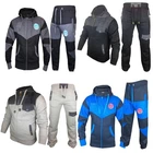 Mens Full Tracksuit Fleece Hooded Jogging Bottms Joggers - S M L XL PRINTED