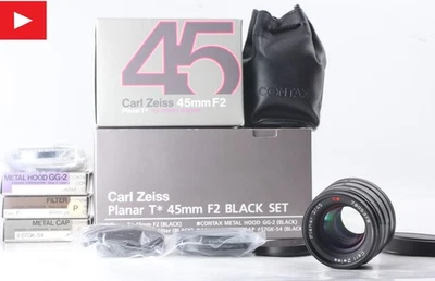 【"ALL BOXED" Presque INUTILISÉ】 Objectif Contax Carl Zeiss Planar 45mm F/2 G1... - Photo 1/4