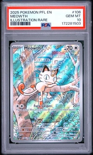 Meowth graded PSA 10 for sale on eBay