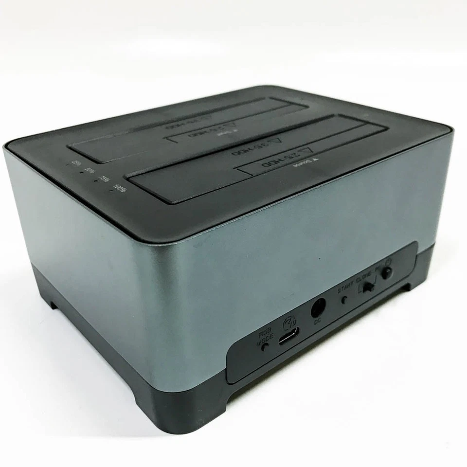 ORICO RGB Offline-Klon Festplatten Dockingstation USB C ,6Gbps Aluminium USB - Bild 4 von 4