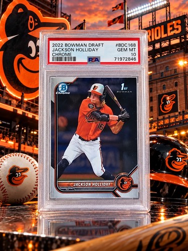 Jackson Holliday PSA 10 Orioles 2022 Bowman Chrome 1st  