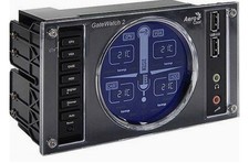 AeroCool GateWatch 2 5.25in Drive Bay Fan Controller Front Panel USB Audio Black