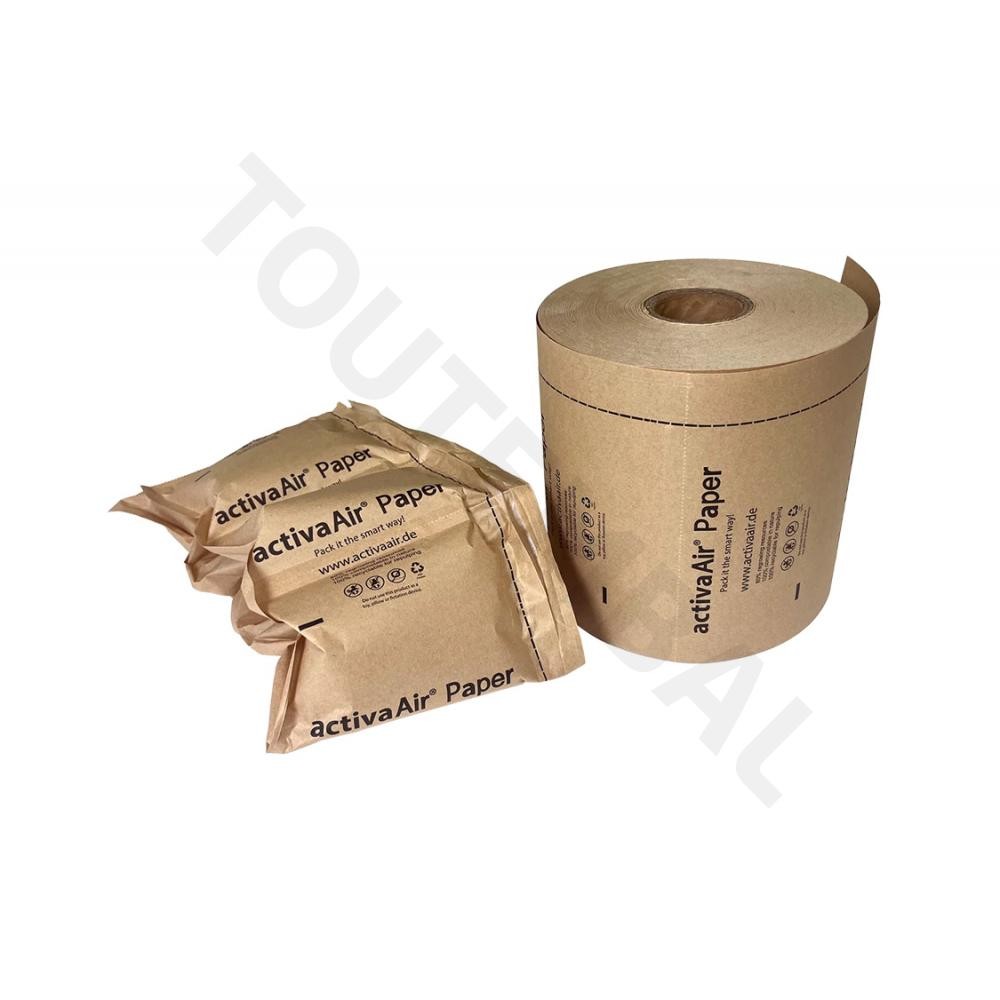 Coussin gonflable papier 200x100 contre la casse logistique et les vibrations de transport