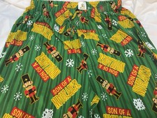 Mens Knit Christmas Sleep Pants - XLarge - ELF Son Of A Nutcracker