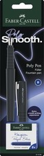 FABER-CASTELL 241080 Poly Pen with Ink Cartridges Black Pale Iris Caribic Blue F