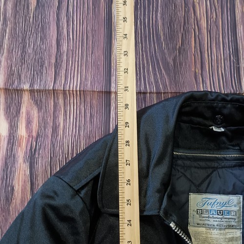 Tufnyl by Blauer Vintage Bomber Jacket Mens 40R Black Tactical Police READ - Picture 4 of 9