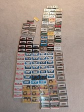 120 CASSETTE TAPES HUGE LOT BULK LOT OF VINTAGE RETRO TAPES Disney, Blank