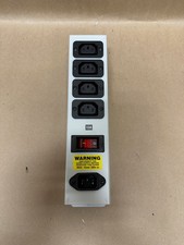 IEC 62100 10A Power Strip, 4 Outlet, Vertical Rack NEW 