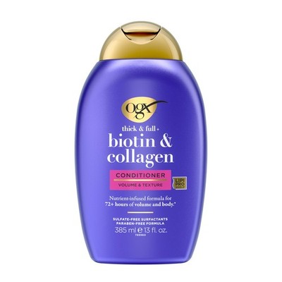 OGX Thick & Full + Biotin & Collagen Volumizing 13 Fl Oz (Pack of 1), Purple