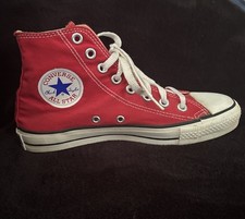 Rare Vintage 1970s Converse Chuck Taylor All Star Red, Made in USA, Sz 3.5