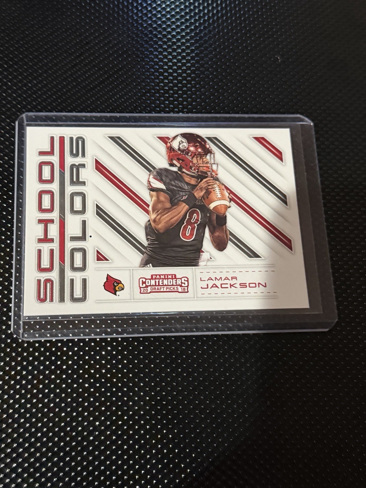 2018 Panini Contenders Draft Picks - School Colors Lamar Jackson #4 (RC)