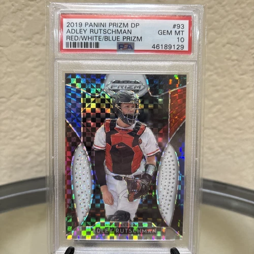 Adley Rutschman 2019 Panini Prizm Draft Red/White/Blue Prizm - #/99 - PSA 10 🔥