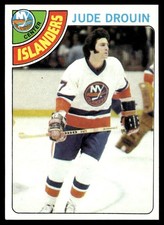 1978-79 Topps Card Hockey Jude Drouin New York Islanders #93 NM