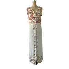 Volup Vintage Pastel Psychedelic Handmade Maxi Dress XL