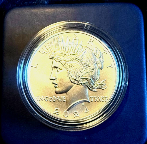 2024-P Peace Silver Dollar Uncirculated - in OGP and COA