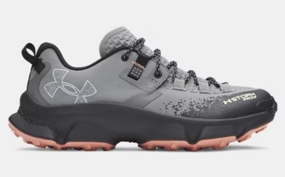 Under Armour Waterproof HOVR Storm Gray Black Pink Men's Low Top Sports Sneaker