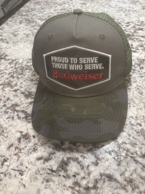 Budweiser: Proud To serve Those Who Serve, Truckers Hat, Adjustable
