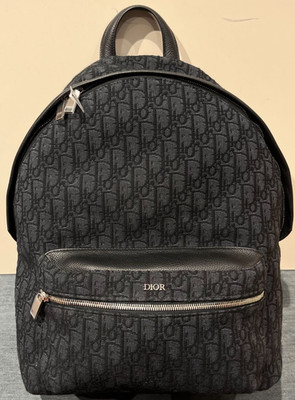 Christian Dior Rider Monogram Backpack Black Silver Unisex  display picture 3