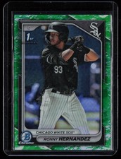 RONNY HERNANDEZ 2024 BOWMAN CHROME PROSPECTS LUNAR GLOW REFRACTORS RC CHICAGO