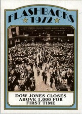 2021 Topps Heritage News Flashback DJ Dow Jones Closes Above 1000 for First Time