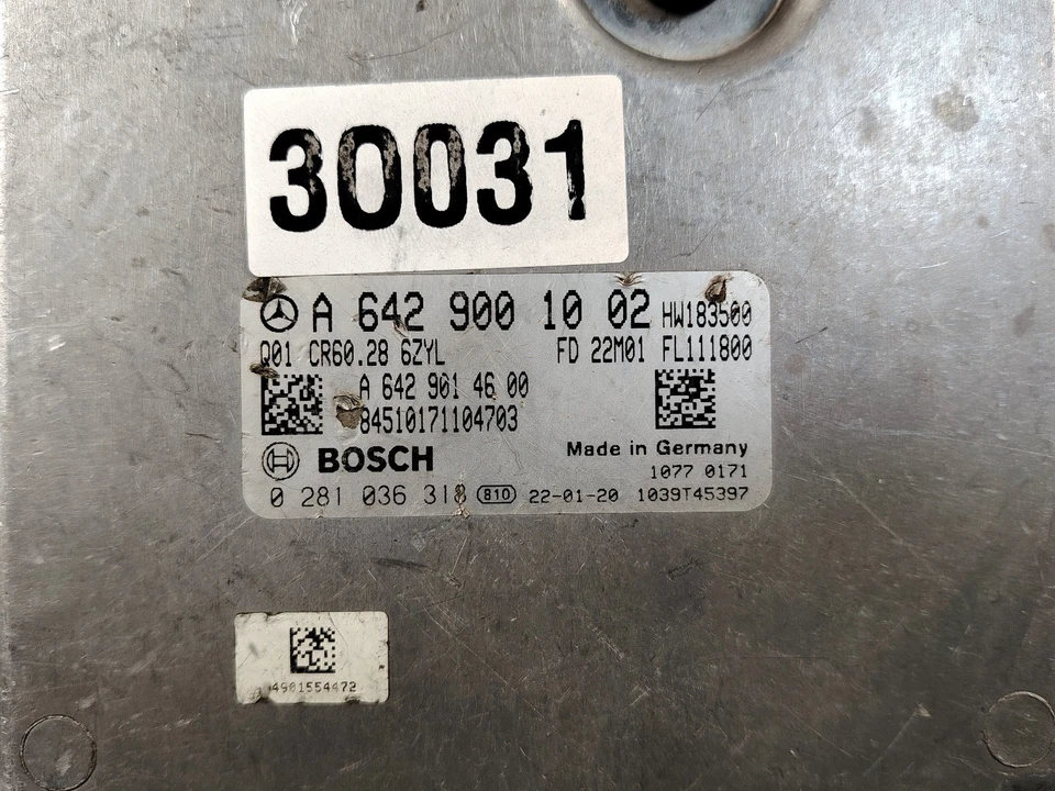 MÓDULO DE CONTROL MOTOR MERCEDES-BENZ R320 R350 ML320 GL320 3.0 ECU ECM 0281036318 Foto 3 de 4