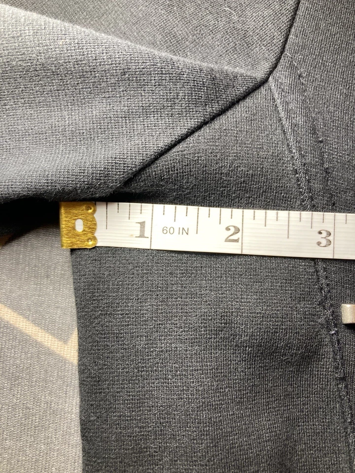 Mujer XXI Marca Moto Suéter Chaqueta Negra Talla Grande Cremalleras Parches en el Codo Foto 3 de 4