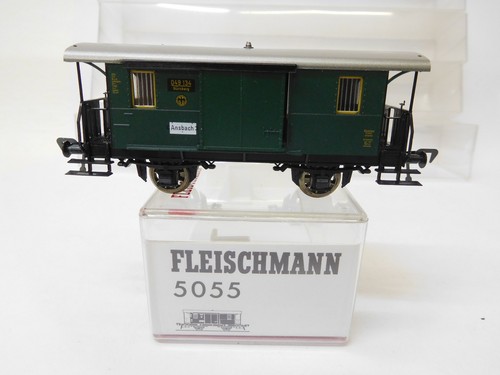 MES-54600	Fleischmann 5055 H0 Postwagen DRG 049134 sehr guter Zustand | Zustand: Gebraucht