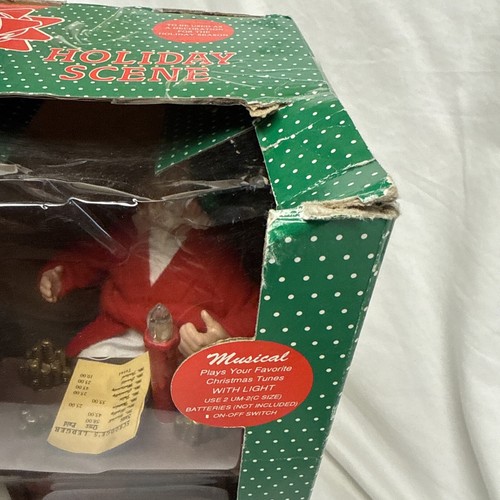 Holiday Creations, Dickens, Scrooge Scene Plays Music Candle Lights w/ Box WORKS - 第 3/12 張圖片