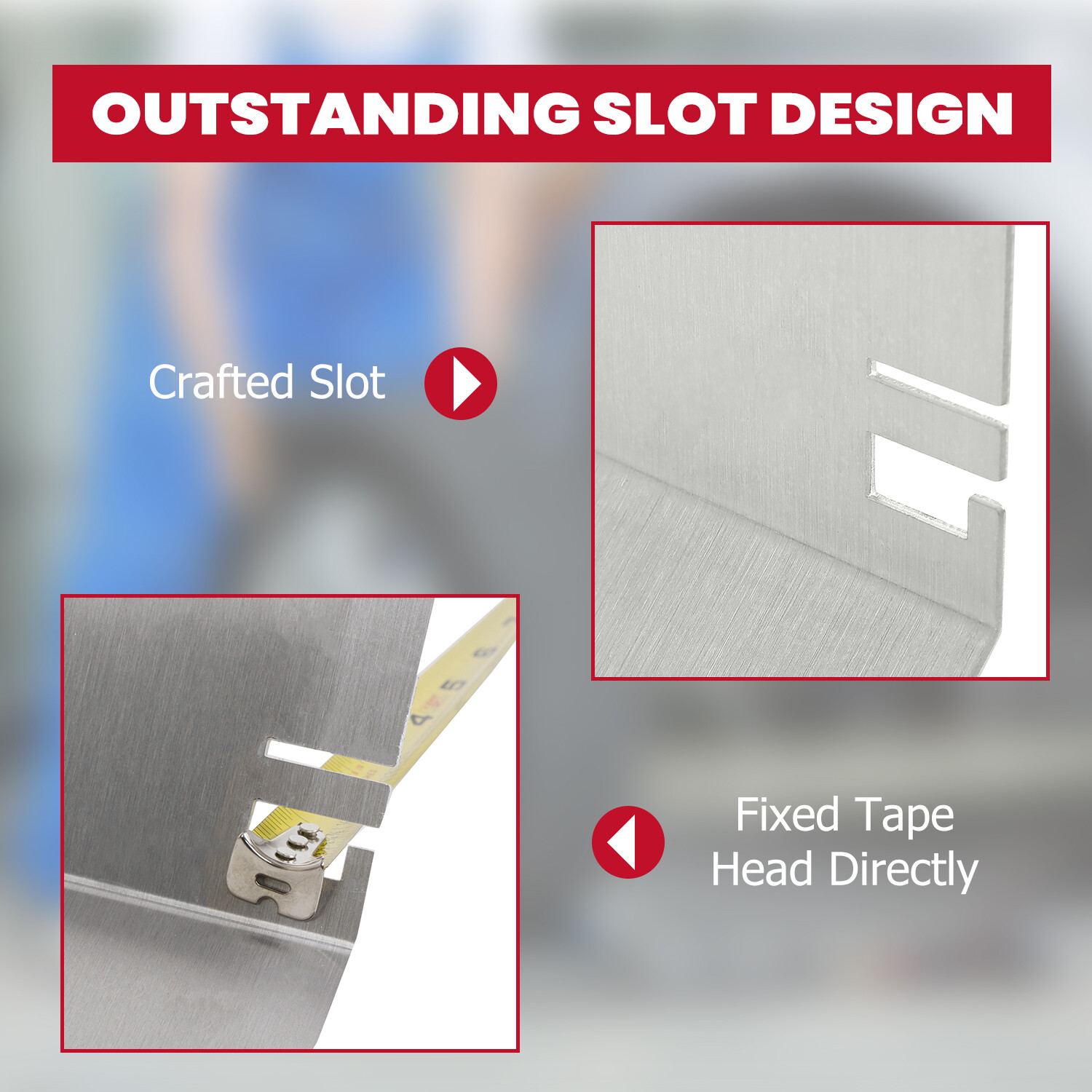 HECASA Wheel Alignment Tool Camber Caster Toe Plates 2 Tape Measures w ...