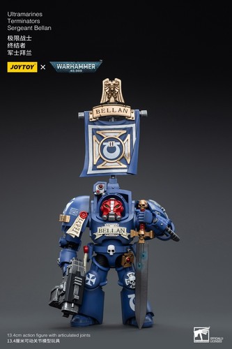 JoyToy Warhammer 40K Ultramarines Terminators SERGEANT BELLAN 1/18th Figure - Picture 11 of 11