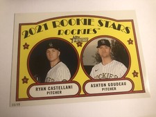 2021 Topps Heritage Rookie Stars 5x7 44/49 Ashton Goudeau Castellani RC 287