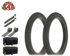2 ALTA PERFORMANCE BICYCLE WIRE BEAD 16 x 1.75 BLACK MINI BRICK TREAD 8PC SET.