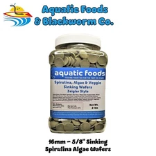 Zeigler Style Spirulina, Algae, Veggie Sinking Wafers for Pleco & Shrimp. JAR