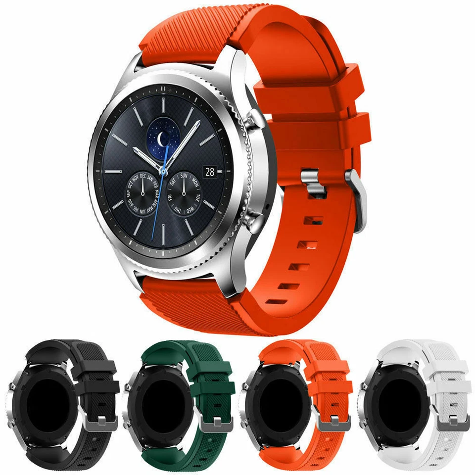 Correa de silicona para reloj Samsung Gear S3 Frontier/Clásico 46 mm  Foto 3 de 4